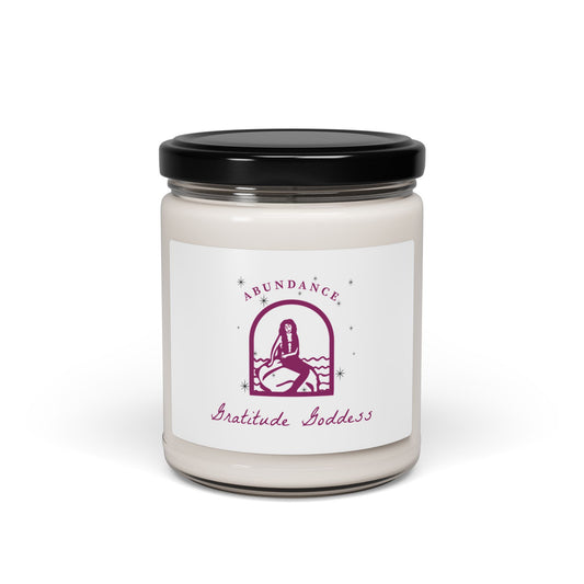 Soy Candle — "Gratitude Goddess" Abundance Scented Candle, 9oz