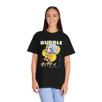 Boba Tea Anime Girl T‑Shirt — Cute Kawaii Graphic Tee with Japanese Text