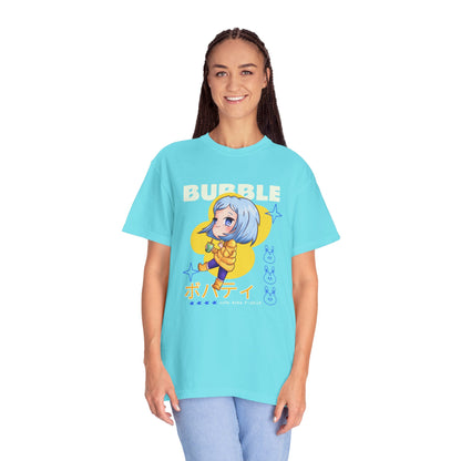 Boba Tea Anime Girl T‑Shirt — Cute Kawaii Graphic Tee with Japanese Text