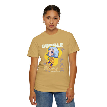 Boba Tea Anime Girl T‑Shirt — Cute Kawaii Graphic Tee with Japanese Text