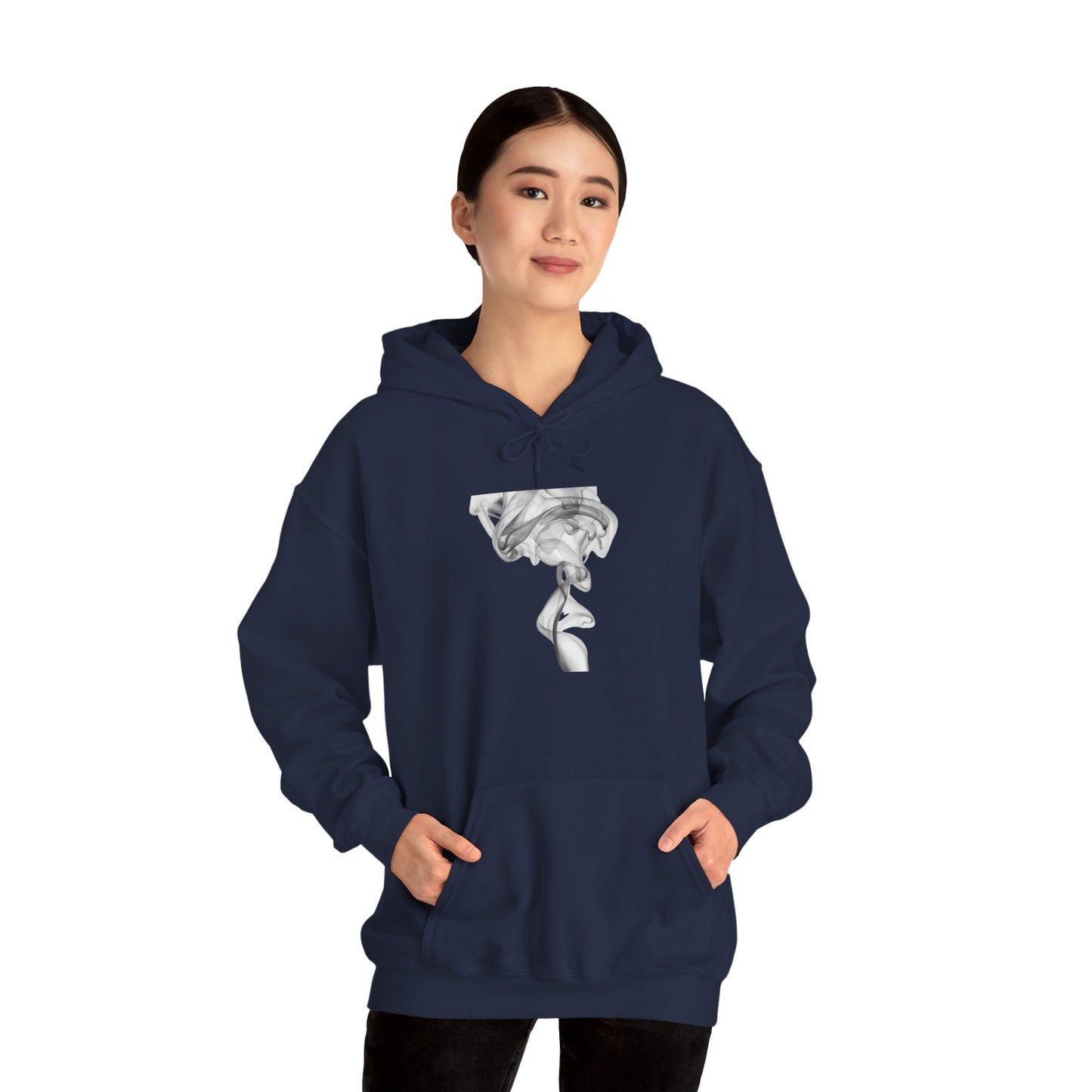 Smoke Art Hoodie — Minimal Abstract Smoke Art Pullover