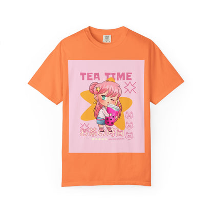 BobbaTea Time Cute Kawaii Anime Girl T-Shirt