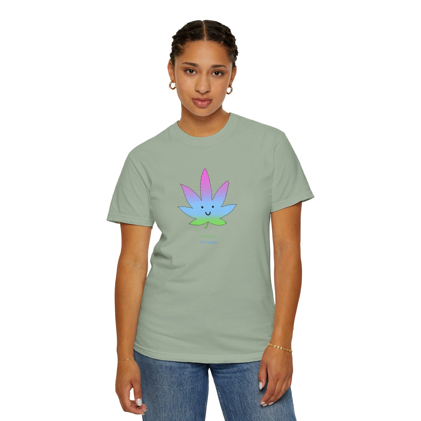 Happy Pastel Weed Leaf T-Shirt