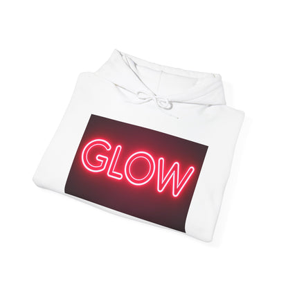 Neon Glow Hoodie — Pink Neon Sign Graphic Sweatshirt