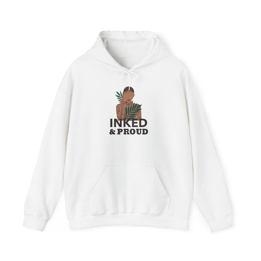 Inked & Proud Hoodie — Tattoo Pride Graphic Hooded Sweatshirt