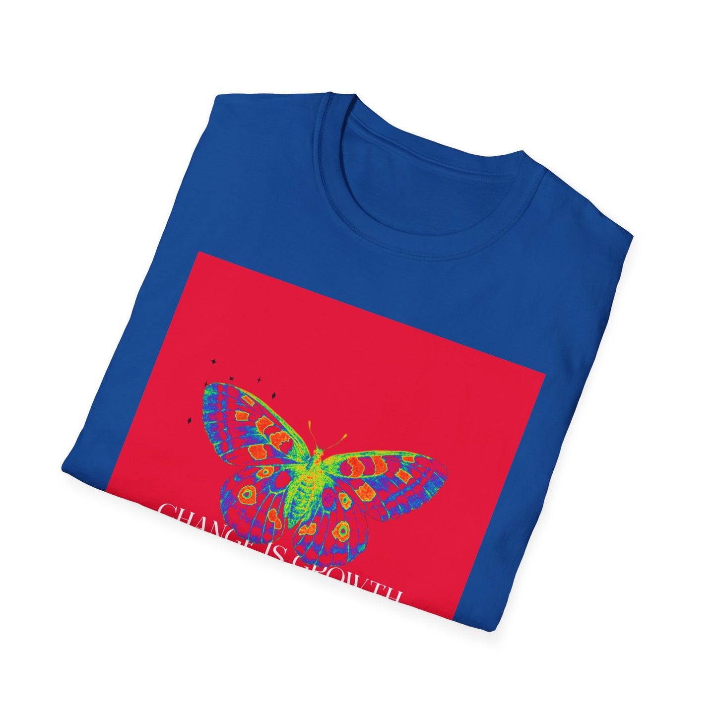 Butterfly Growth T-Shirt — Colorful 'Change Is Growth' Inspirational Tee