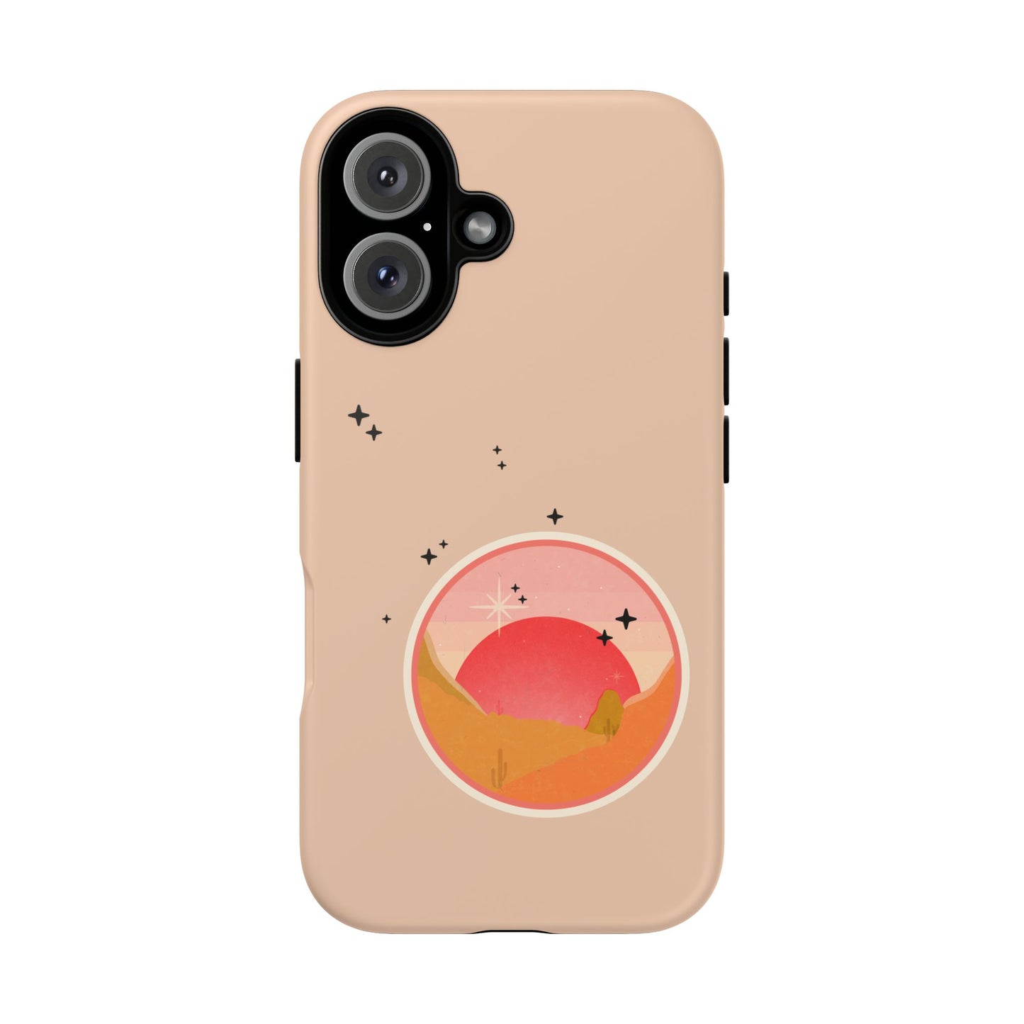 Sunset Orbit Tough Phone Case — Minimal Astral Landscape Protective Case