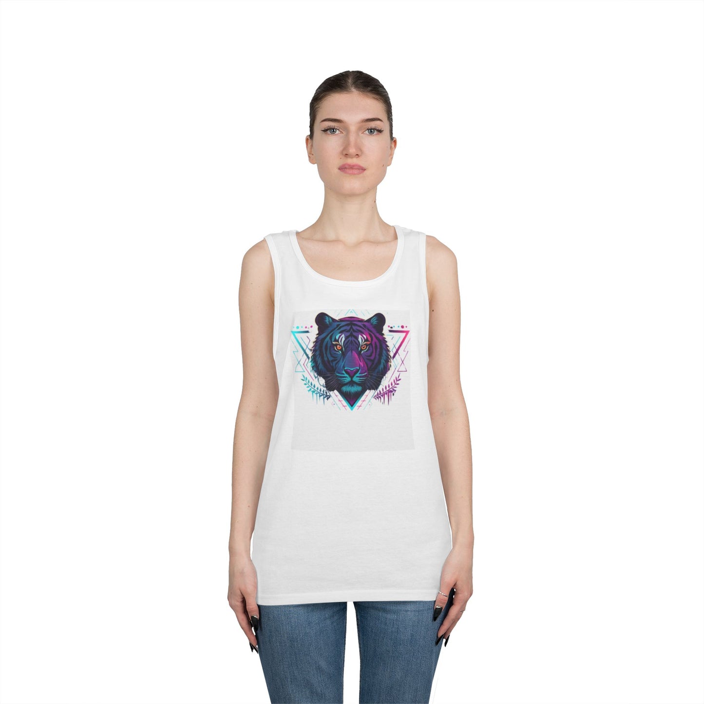 Stylish Graphic Tank Top for Summer, Unisex Cotton Tee, Trendy Art Apparel, Beachwear, Gift for Animal Lovers, Festival Outfit
