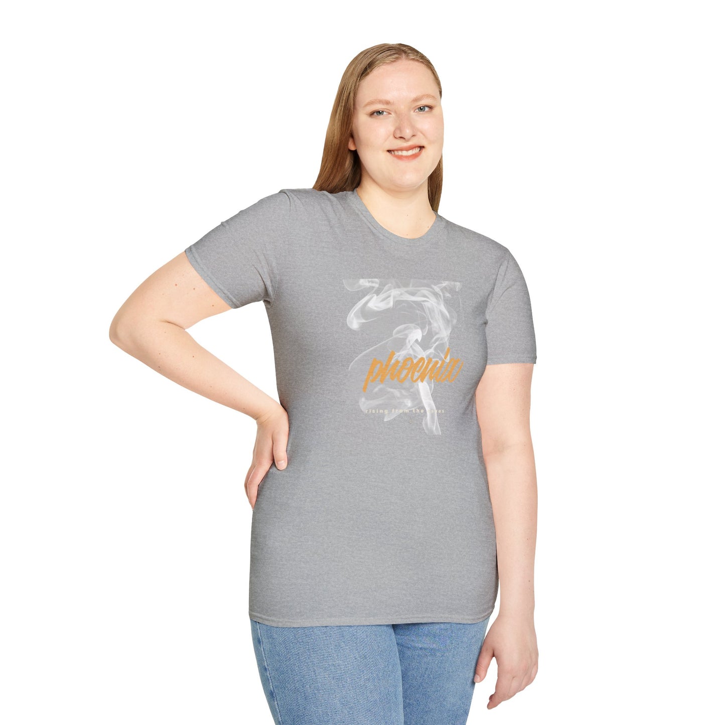 Phoenix Script Marble Graphic T-Shirt