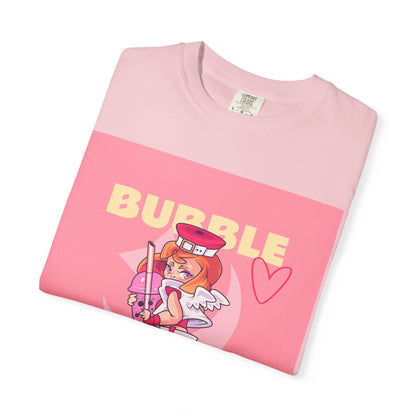 Bubble Tea Girl Anime T-Shirt — Kawaii Pink Graphic Tee