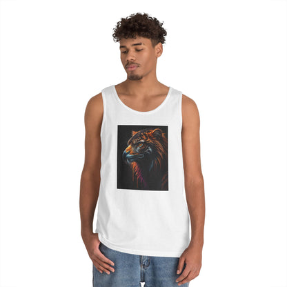 Bold Tiger Graphic Tank Top - Summer Fashion, Workout Gear, Gift for Animal Lovers, Festival Wear, Unisex Casual Top
