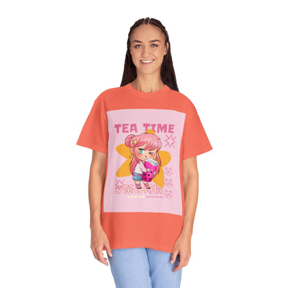 BobbaTea Time Cute Kawaii Anime Girl T-Shirt