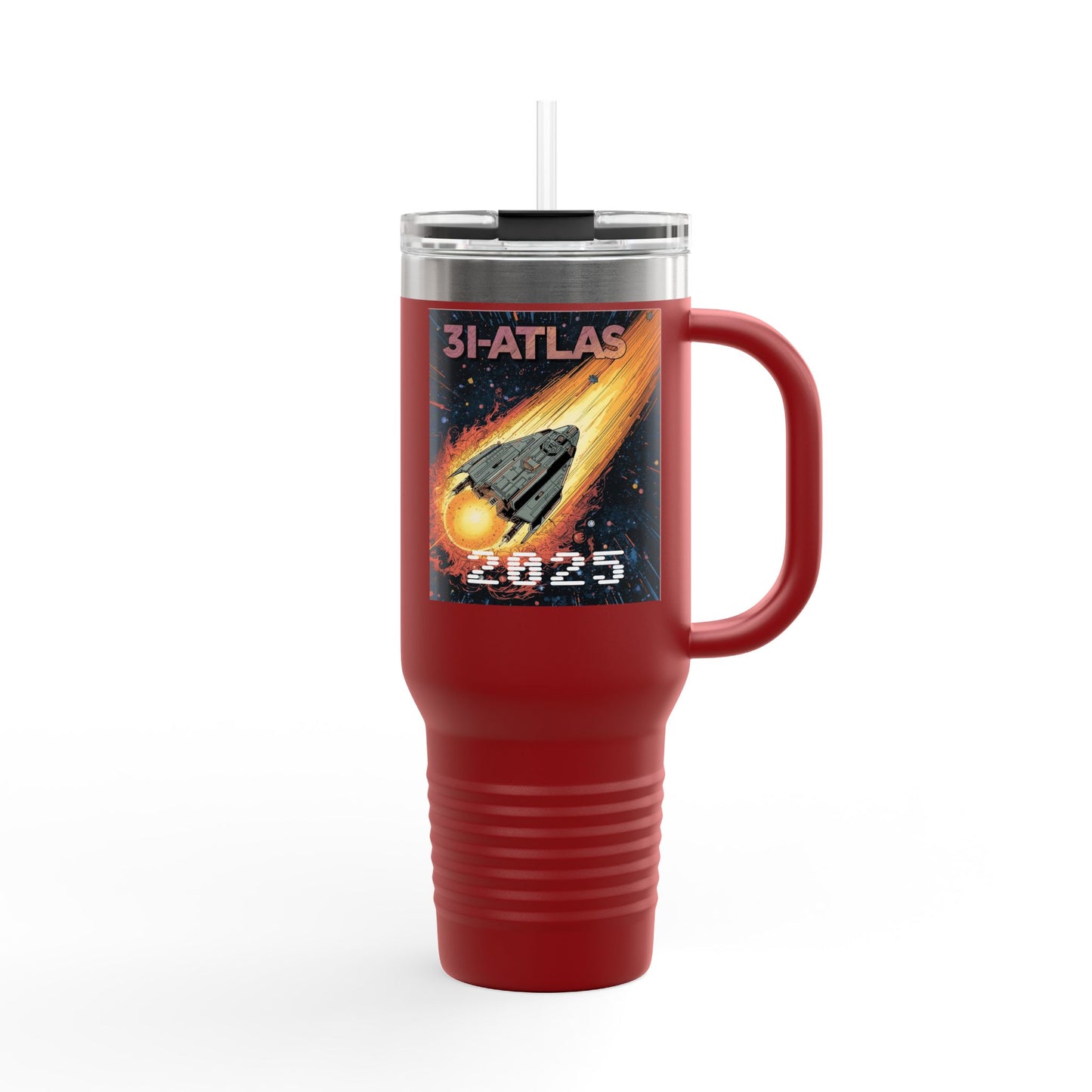 40oz Insulated Travel Mug — 31-Atlas 2025 Meteor Space Mission Design