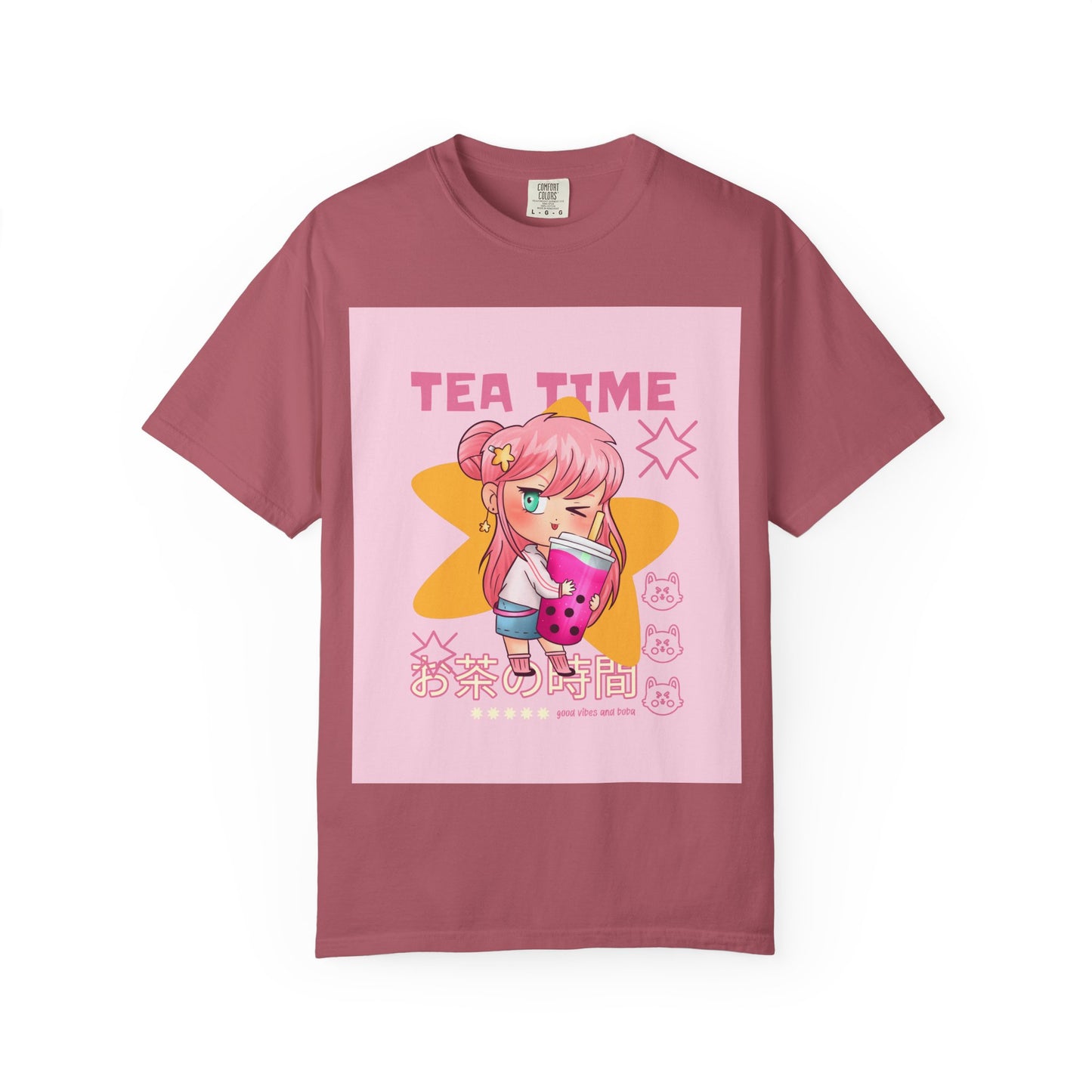 BobbaTea Time Cute Kawaii Anime Girl T-Shirt