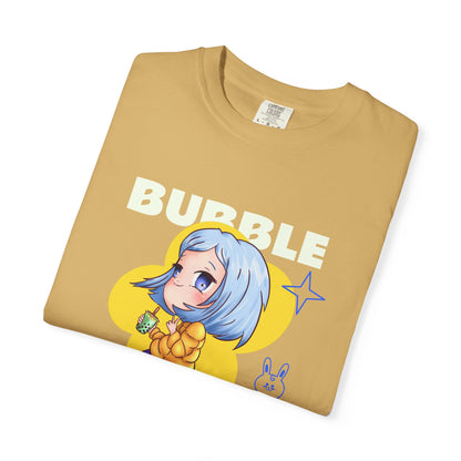 Boba Tea Anime Girl T‑Shirt — Cute Kawaii Graphic Tee with Japanese Text