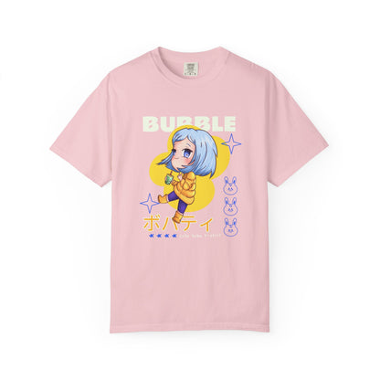Boba Tea Anime Girl T‑Shirt — Cute Kawaii Graphic Tee with Japanese Text