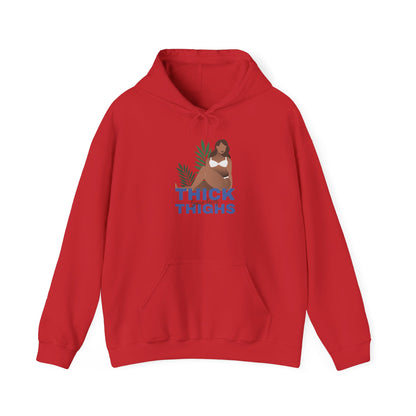 Thick Thighs Hoodie — Curvy Woman Graphic Pullover