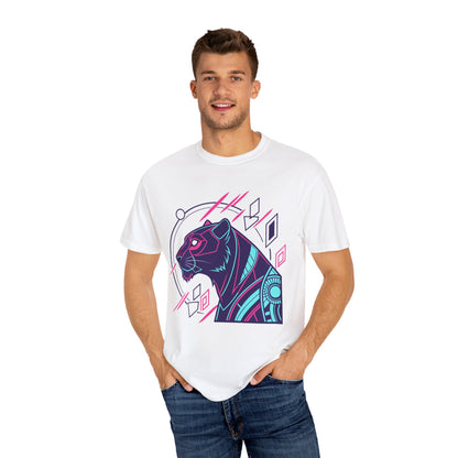 Cosmic Panther Unisex T-Shirt | Vibrant Graphic Tee for Animal Lovers, Casual Style for Daily Wear, Gifts for Birthdays and Celebrations