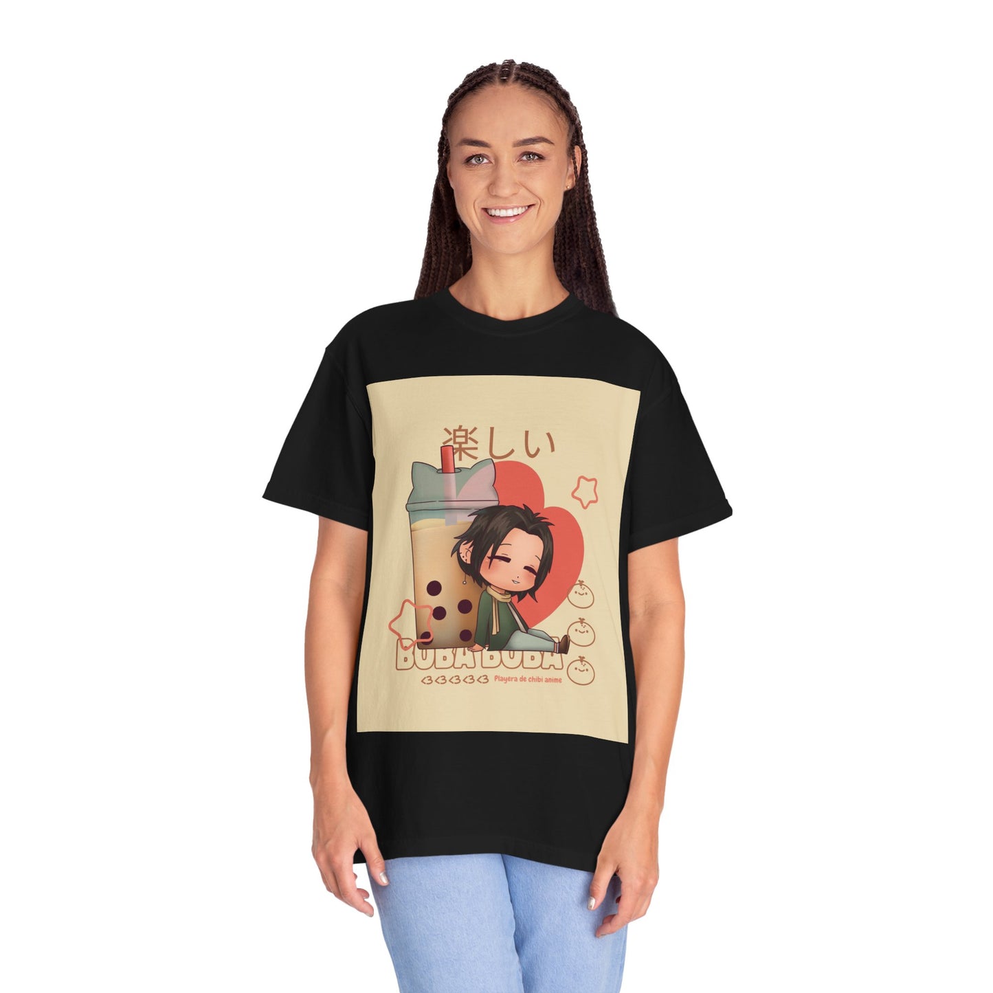 Boba Lover Anime Tee — Kawaii Bubble Tea Shirt with Japanese Text
