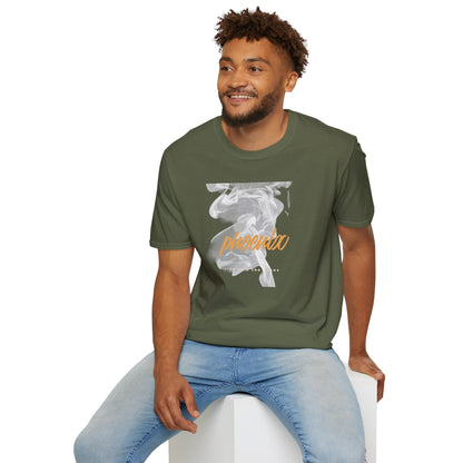 Phoenix Script Marble Graphic T-Shirt
