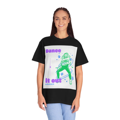 Dance It Out T-Shirt — Retro Neon Dance Graphic Tee