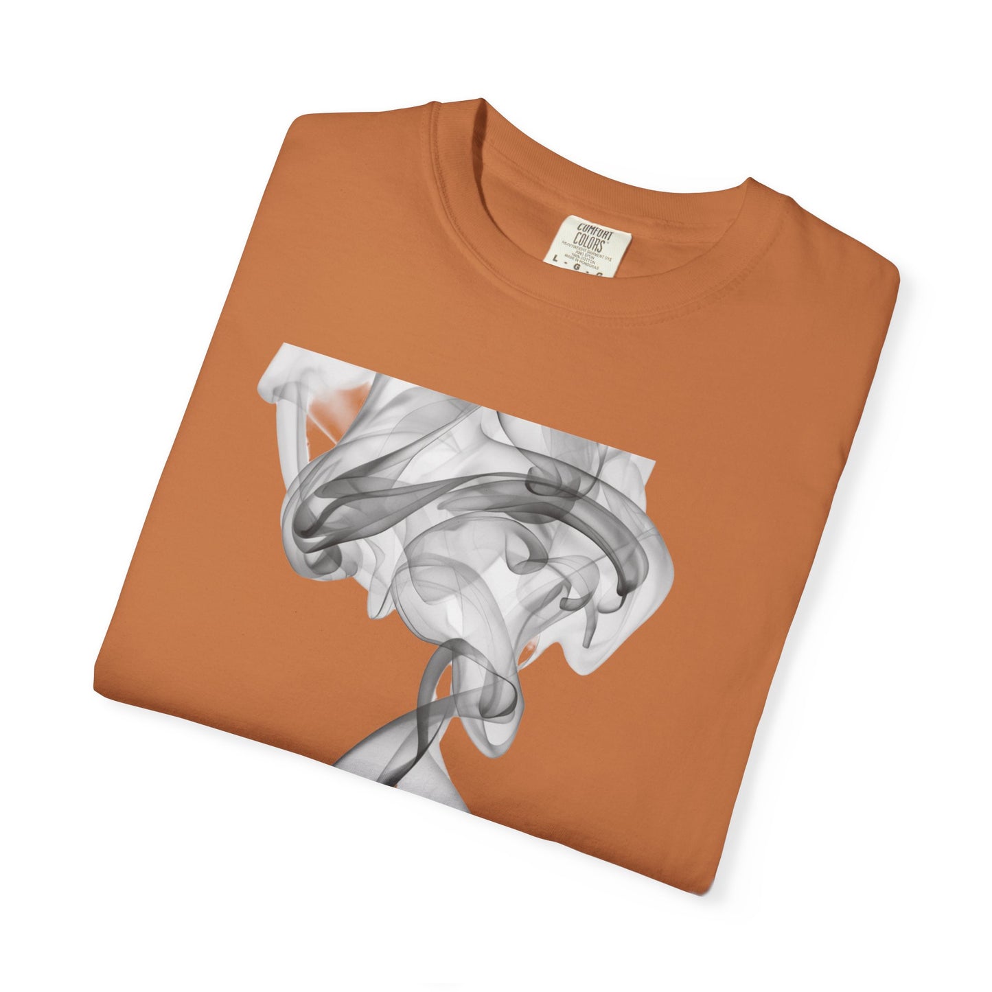 Smoke Art T-Shirt — Minimal Monochrome Smoke Print Tee