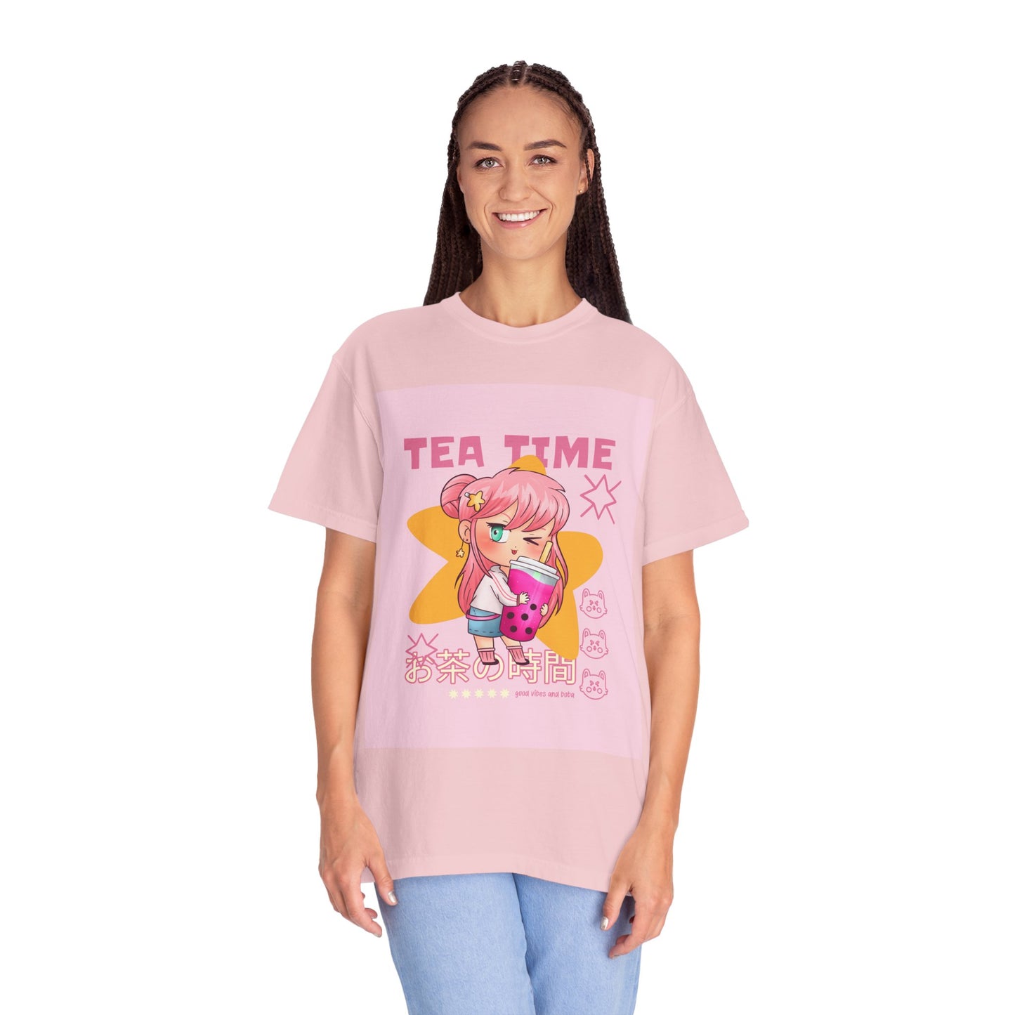 BobbaTea Time Cute Kawaii Anime Girl T-Shirt