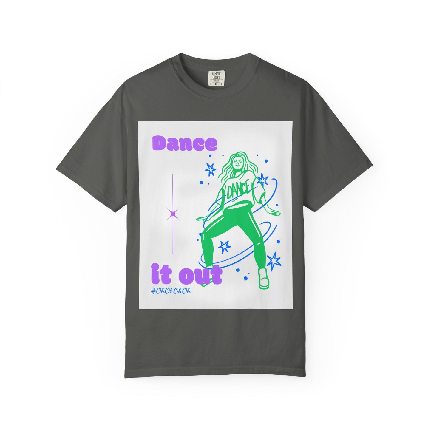 Dance It Out T-Shirt — Retro Neon Dance Graphic Tee