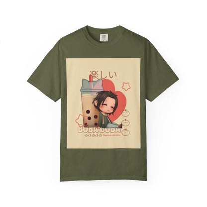 Boba Lover Anime Tee — Kawaii Bubble Tea Shirt with Japanese Text
