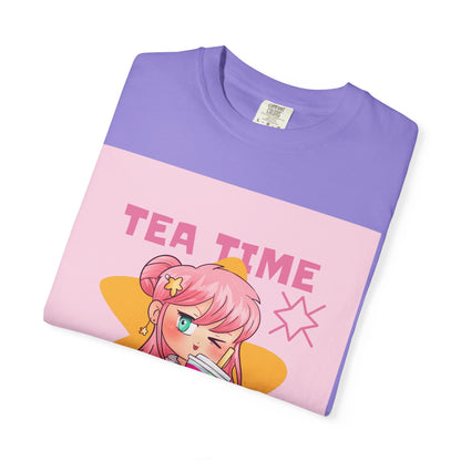 BobbaTea Time Cute Kawaii Anime Girl T-Shirt