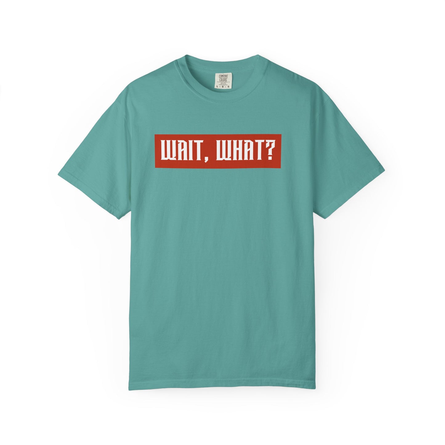 Wait, What? T-Shirt — Retro Red Box Graphic Tee