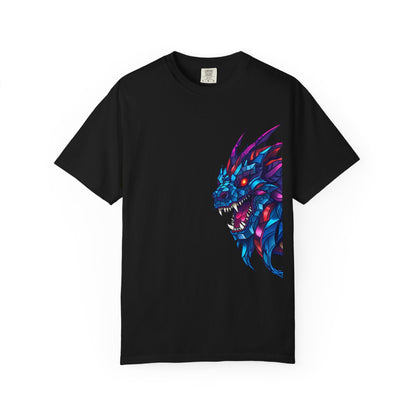 Vibrant Dragon Graphic T-Shirt, Unisex Apparel, Casual Wear, Gift for Gamers, Festival Fashion, Anime Enthusiasts