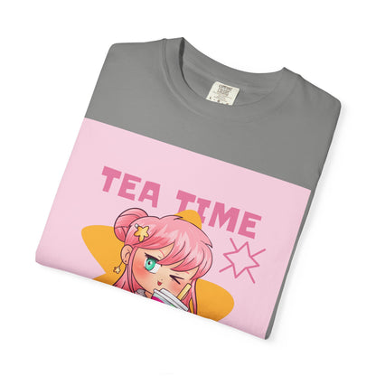 BobbaTea Time Cute Kawaii Anime Girl T-Shirt