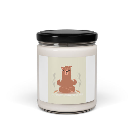 LLamaste Motherfucker Scented Soy Candle — 9oz Relaxing Aromatherapy Jar