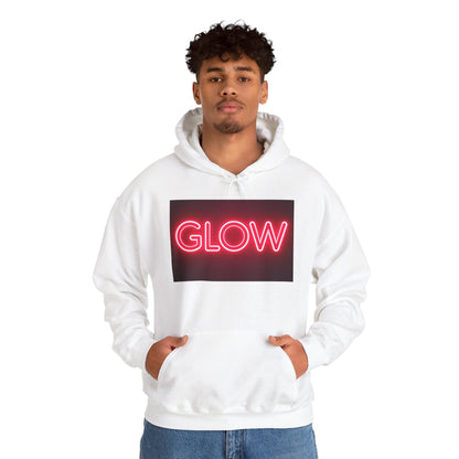 Neon Glow Hoodie — Pink Neon Sign Graphic Sweatshirt