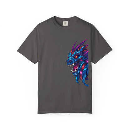 Vibrant Dragon Graphic T-Shirt, Unisex Apparel, Casual Wear, Gift for Gamers, Festival Fashion, Anime Enthusiasts