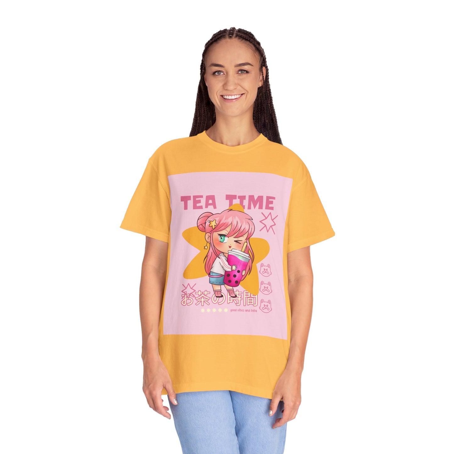 BobbaTea Time Cute Kawaii Anime Girl T-Shirt