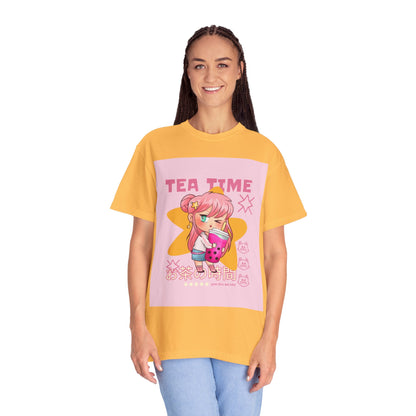 BobbaTea Time Cute Kawaii Anime Girl T-Shirt