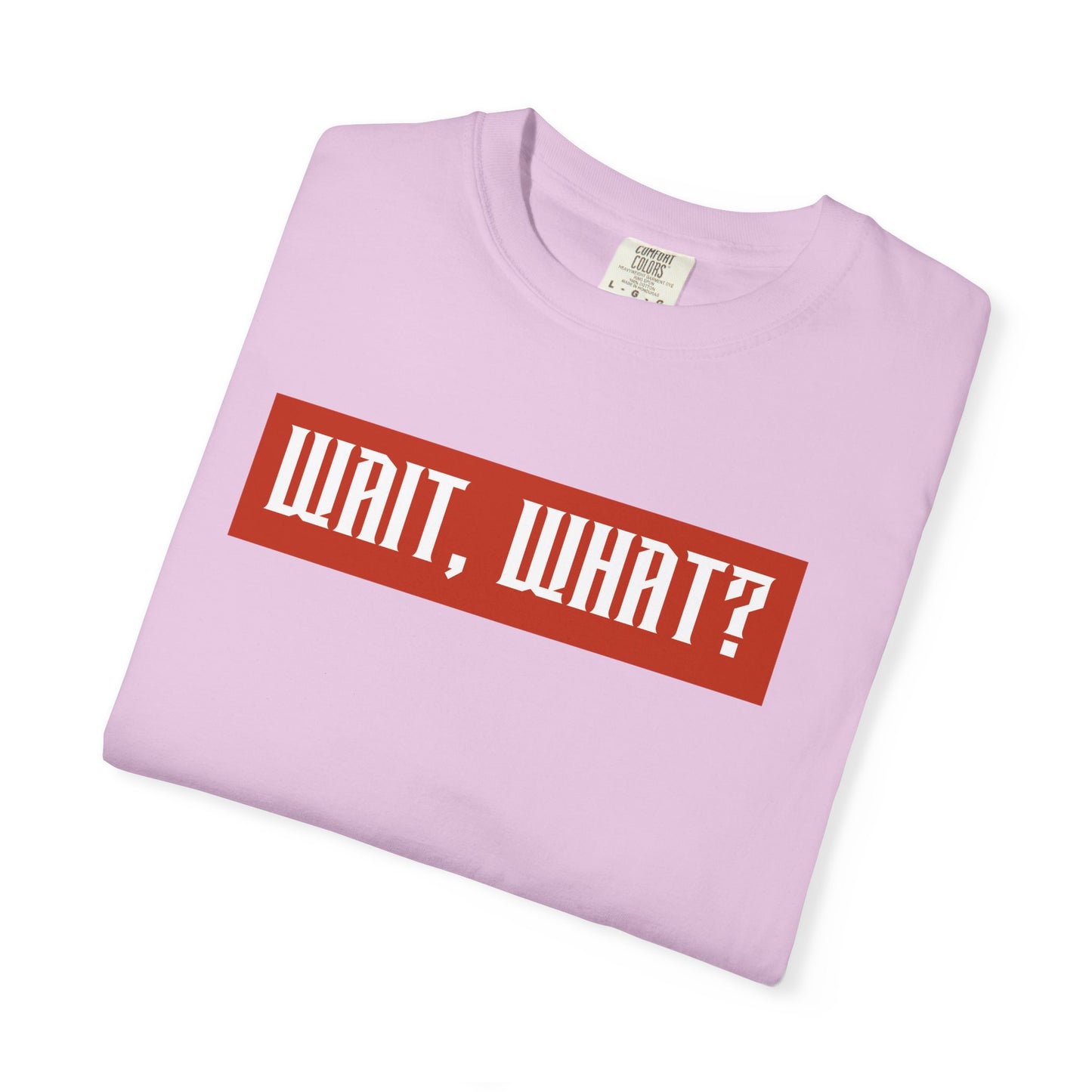 Wait, What? T-Shirt — Retro Red Box Graphic Tee