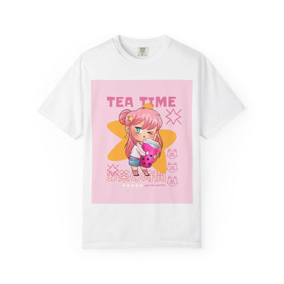 BobbaTea Time Cute Kawaii Anime Girl T-Shirt