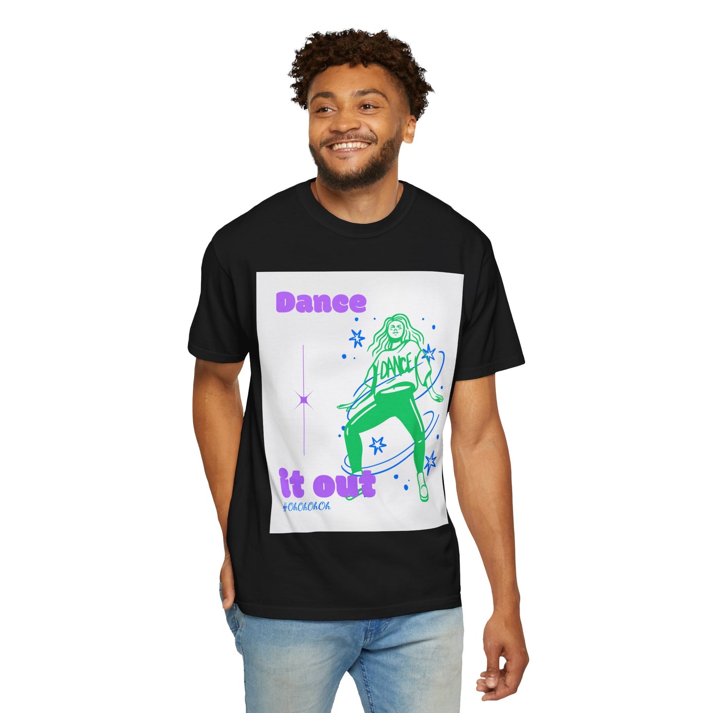 Dance It Out T-Shirt — Retro Neon Dance Graphic Tee