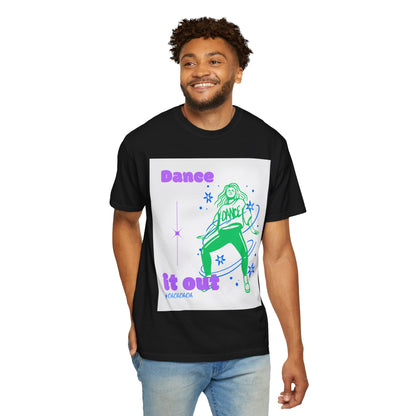 Dance It Out T-Shirt — Retro Neon Dance Graphic Tee