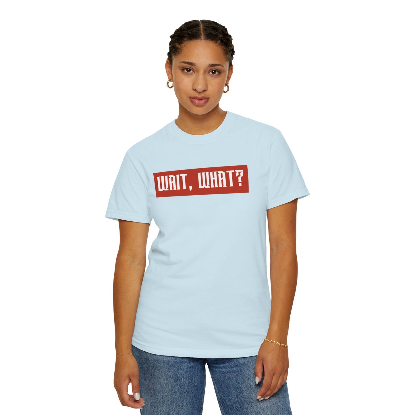 Wait, What? T-Shirt — Retro Red Box Graphic Tee