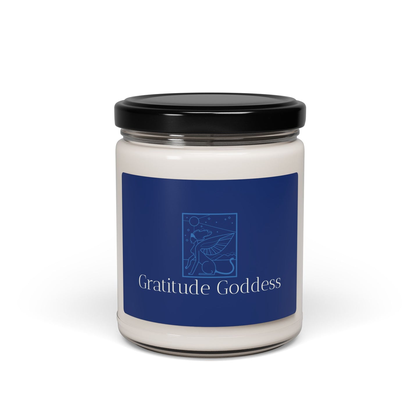 Gratitude Goddess Scented Soy Candle — 9oz Aromatherapy Jar for Relaxation & Mindfulness