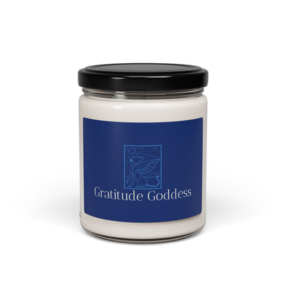 Gratitude Goddess Scented Soy Candle — 9oz Aromatherapy Jar for Relaxation & Mindfulness