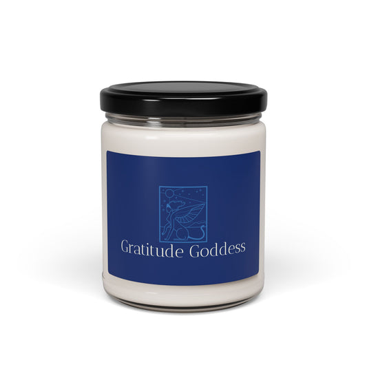Gratitude Goddess Scented Soy Candle — 9oz Aromatherapy Jar for Relaxation & Mindfulness