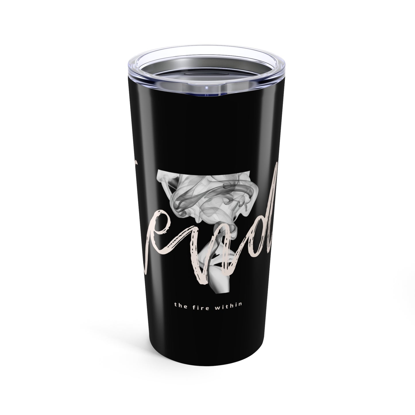 20oz 'Ignite' Black Travel Tumbler - Tend the fire Within Design