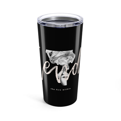 20oz 'Ignite' Black Travel Tumbler - Tend the fire Within Design