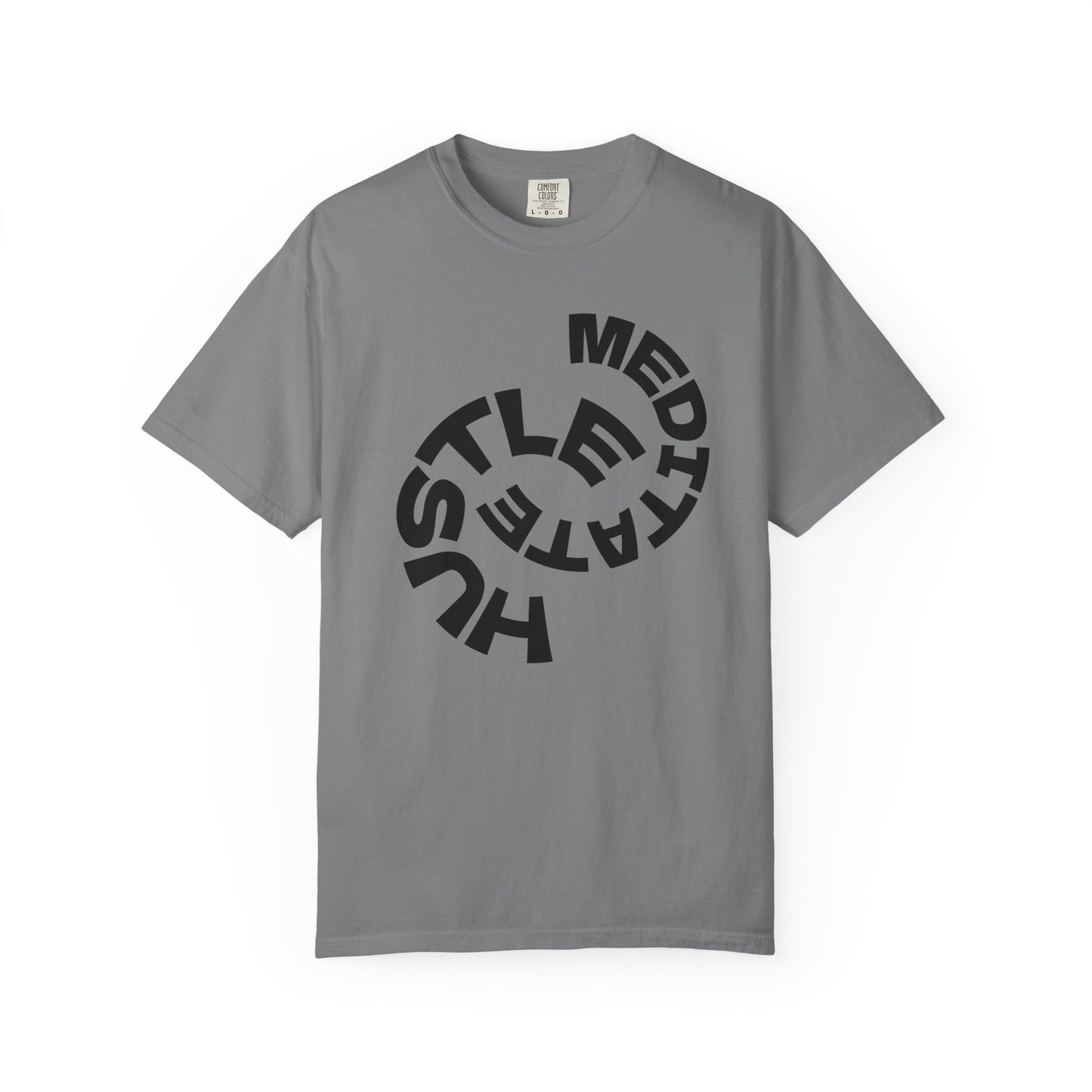 Unisex Garment-Dyed T-Shirt with Inspirational 'Hustle, Meditate,' Design - Perfect for Relaxed Days, Gift for Mindful Souls, [...]