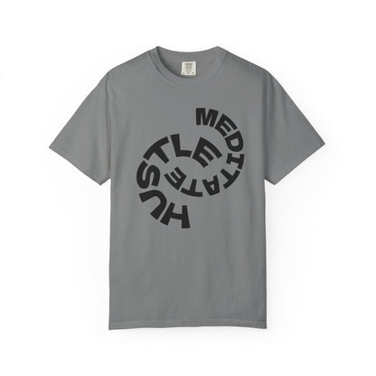 Unisex Garment-Dyed T-Shirt with Inspirational 'Hustle, Meditate,' Design - Perfect for Relaxed Days, Gift for Mindful Souls, [...]